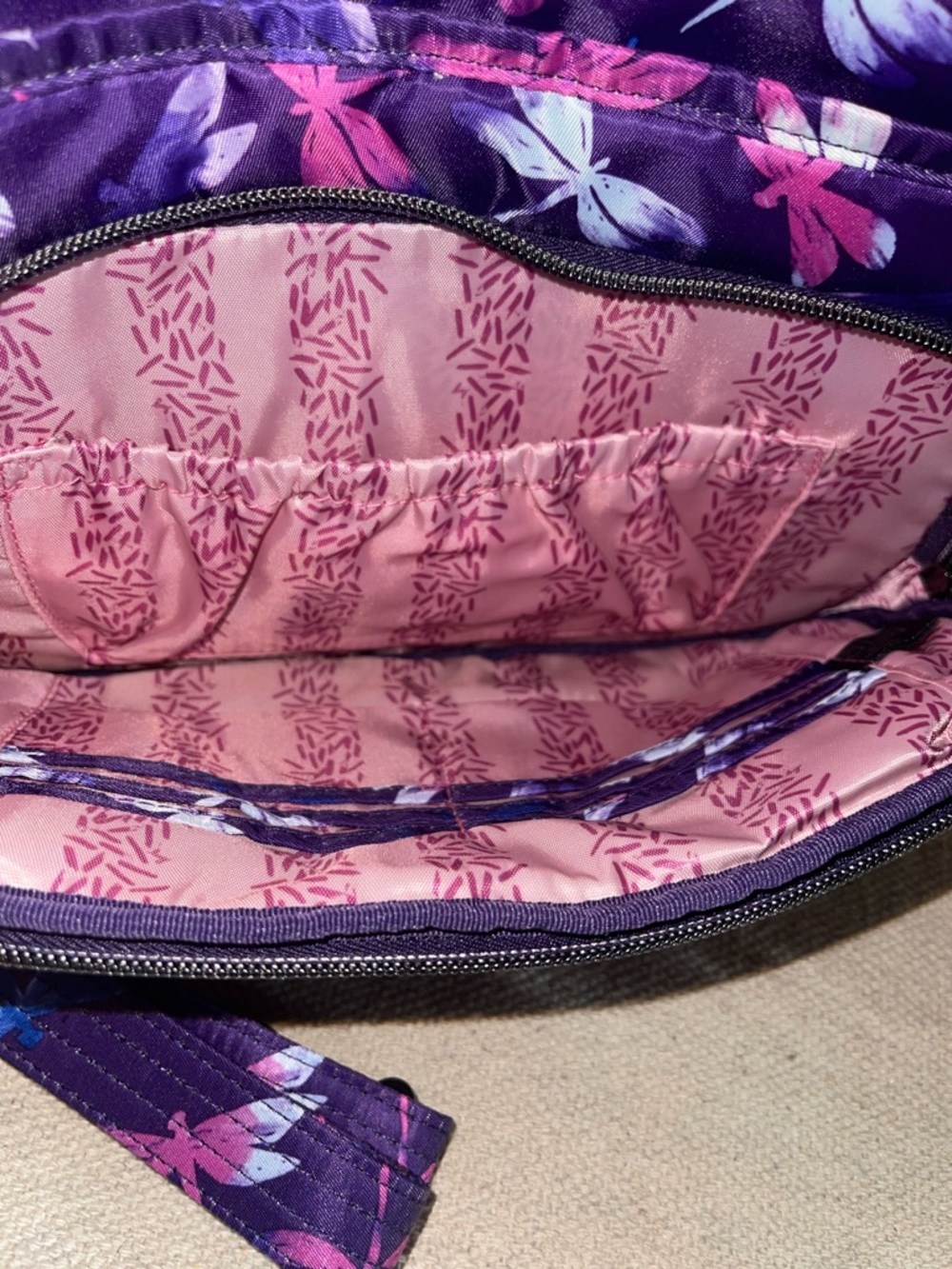 Lug Shimmy Crossbody Dragonfly Purple - New - Picture 10 of 11
